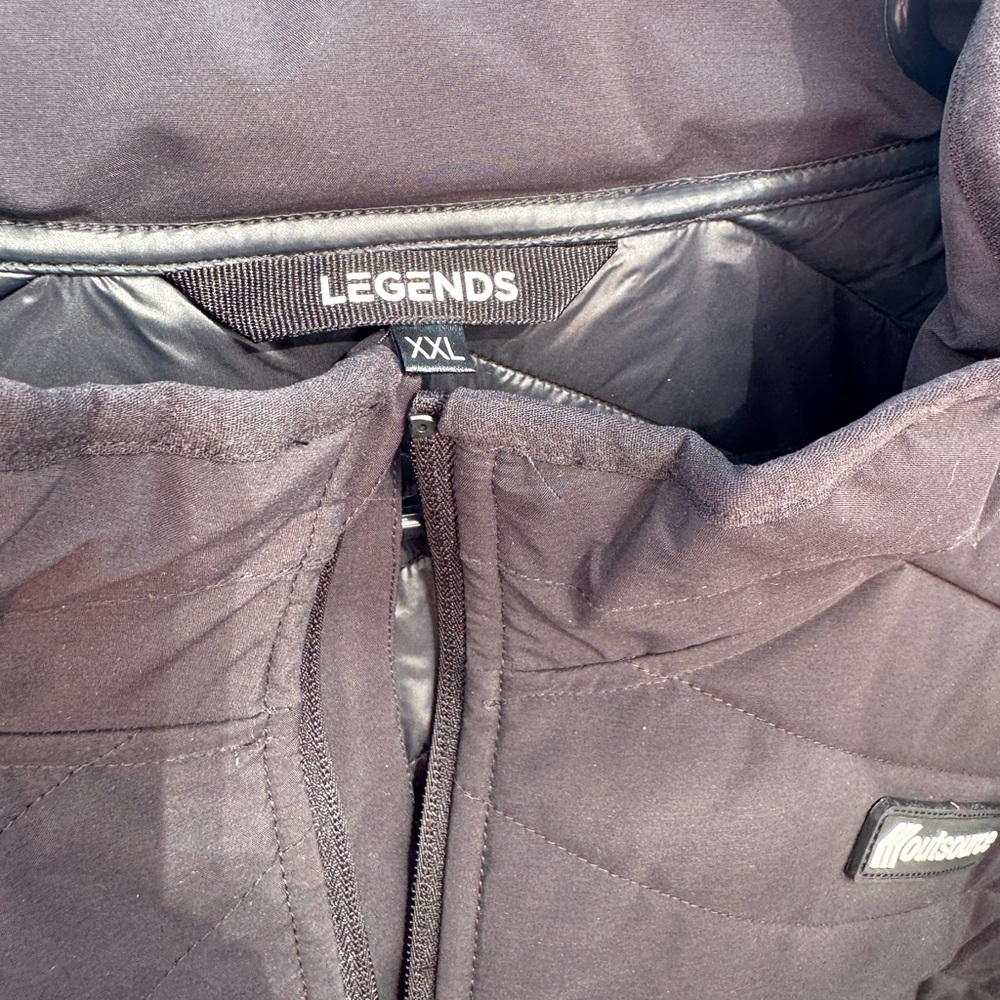 Legends Black Quilted Men's Puffer Jacket - Picture 4 of 4